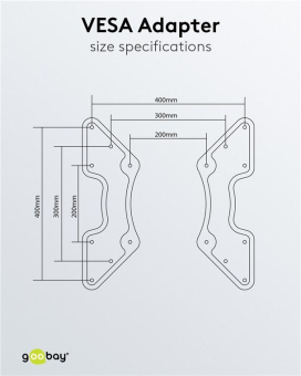 Goobay VESA-Adapter für TV-Wandhalterung 