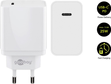 Goobay USB-C Schnellladegerät weiß 