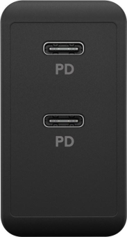 Goobay Dual USB-Schnellladegerät schwarz 
