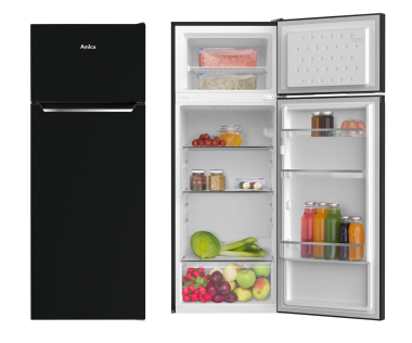 Amica DT374160 sw Doppeltürkühlschrank 