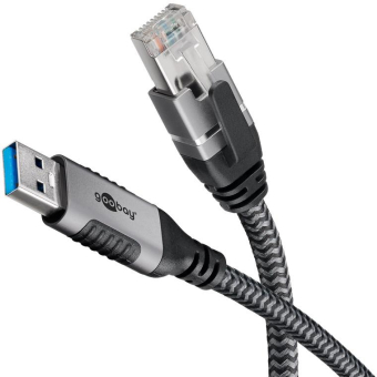 Goobay USB-A 3.0/RJ45 CAT6 Adapterkabel 