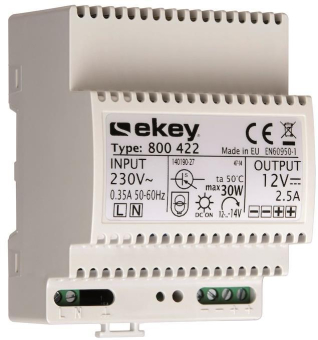 ekey 100205 NT REG 230VAC/12VDC 2A 