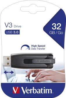 Verbatim USB-Stick 3.0 32GB sw/gr  49173 