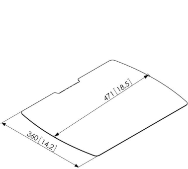 Vogels PUA 9507 sw Ablageboden 