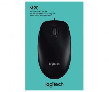 Logitech M90 schwarz optische Maus 