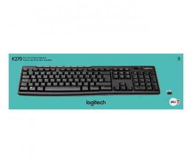 Logitech K270 schwarz kabellose Tastatur 