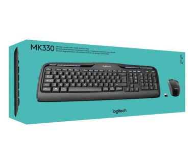 Logitech MK330 schwarz Tastatur/Maus-Set 