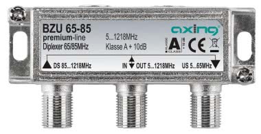 AXING Diplexer 65/85 MHz       BZU 65-85 