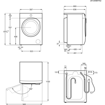 AEG L9 WEF 80690 Waschtrockner 