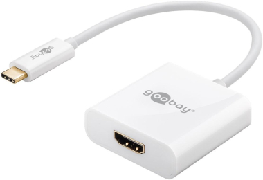 Goobay Adapter USB-C auf HDMI weiß 