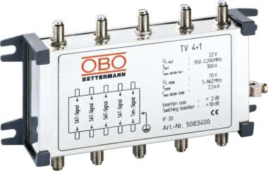 OBO TV 4+1 Überspannungsschutzgerät 