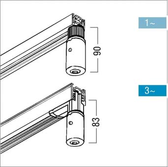 ZUM 3PH Pendel-Adapter weiss    60280071 