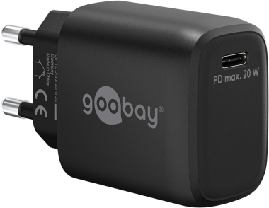 Goobay USB-C Schnellladegerät schwarz 