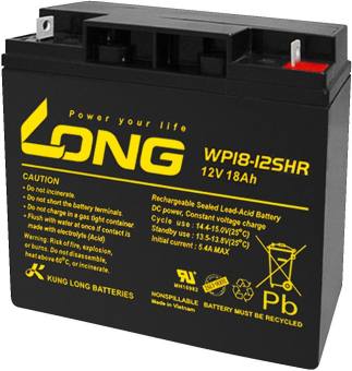 Monacor WP18-12SHR Blei-Akkumulator 12V 