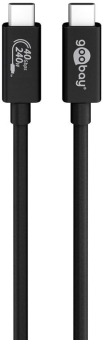 Goobay USB-Kabel 0,7m schwarz 