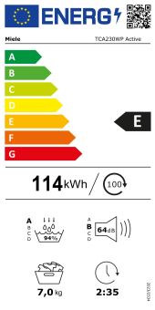 Miele TCA 230 WP Wärmepumpentrockner (A) 