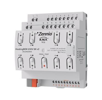 Zennio ZCL8HT230v2 HeatingBOX 230V 8X v2 
