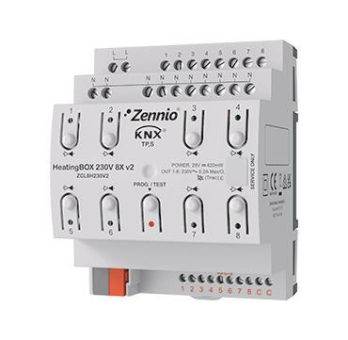 Zennio ZCL8H230V2 HeatingBOX 230V 8X 
