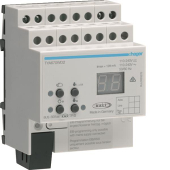 Hager KNX/DALI Gateway Tunable TYA670WD2 
