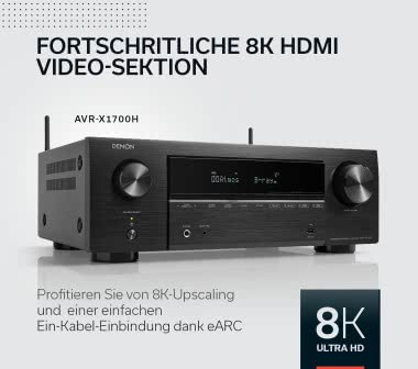 Denon AVR-X 1700H sw 8K AV-Receiver 