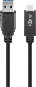 Goobay USB-Kabel 0,5m schwarz 