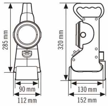 ESYLUX Handscheinwerfer IP54  EN10050008 