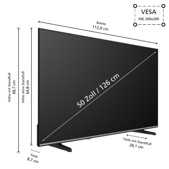 JVC LT-50VD3555 sw LED-TV 