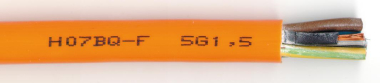 H07BQ-F 5G6 orange          Trommel 500m 