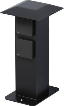 MCJ Steckdosensäule IP44 sw     KON4S/BL 