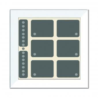ISSE GT rahmenlos weiß mit 8 LCN - GTS8W 