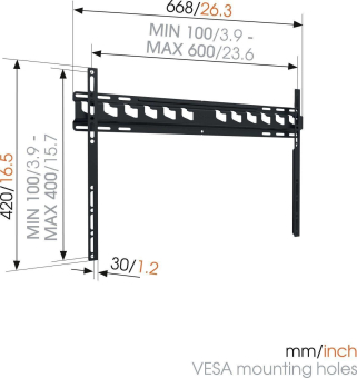 Vogels MA4000 sw TV-Wandhalter 