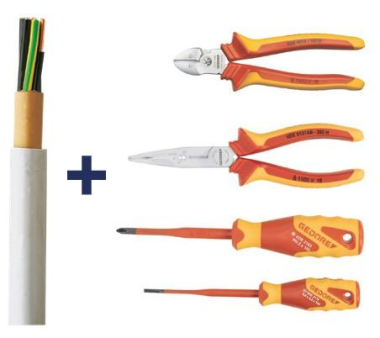 Leitungssortiment NYM-J 1,5 Ringe 