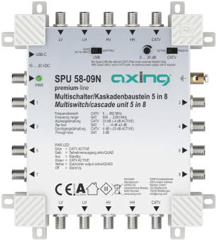 AXING Multischalter 5in8      SPU 58-09N 