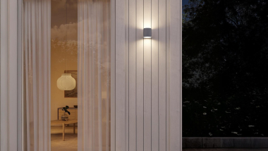 PLEJD Außen-Wandleuchte silber  OUT-01-G 