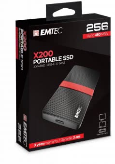 Emtec SSD 3.1 X200 256GB portable SSD 