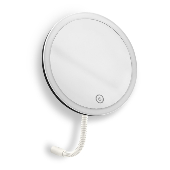 qles Kosmetikspiegel Schwarz matt mit 