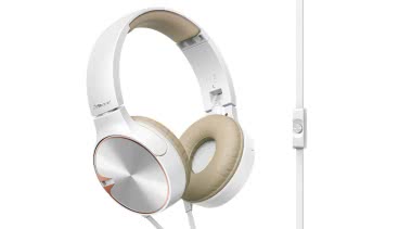 Pioneer SE-MJ722T-T weiß/braun Kopfhörer 