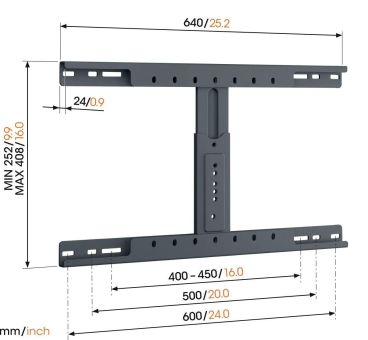 Vogels TVA6950 sw Anschlussadapter für 