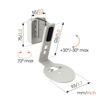 Vogels SWM 4111 ws Wandhalter für 