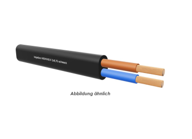 H03VVH2-F 2x0,75 schwarz       Ring 100m 