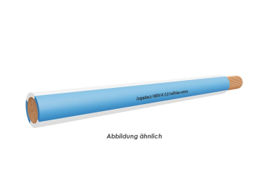 H05V-K 0,5 hellblau-weiss Eca  Ring 100m 