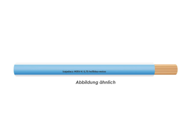 H05V-K 0,75 hellblau-weiss Eca Ring 100m 