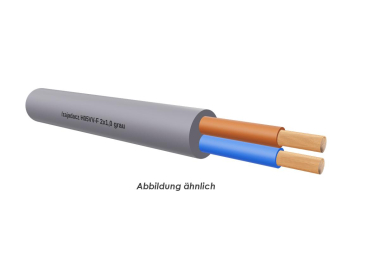 H05VV-F 2x1,0 grau Eca          Ring 50m 