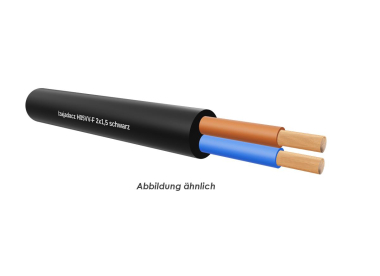 H05VV-F 2x1,5 schwarz Eca      Ring 100m 