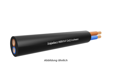 H05VV-F 2x2,5 schwarz Eca       Ring 50m 