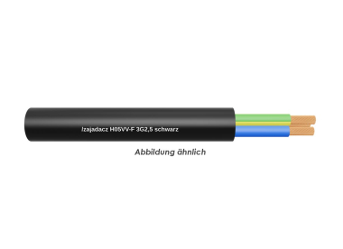 H05VV-F 3G2,5 schwarz Eca   Trommel 500m 