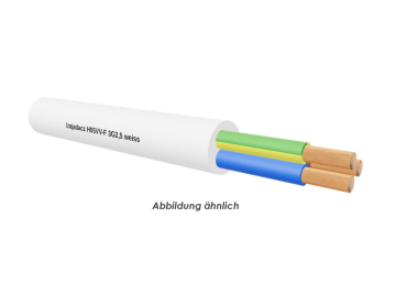 H05VV-F 3G2,5 weiss Eca         Ring 50m 