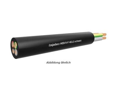 H05VV-F 4G1,5 schwarz Eca       Ring 50m 