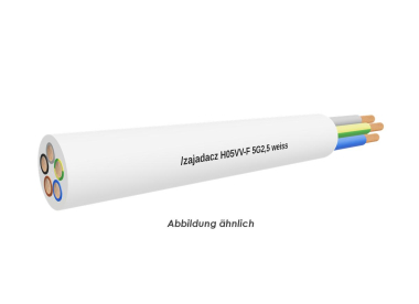 H05VV-F 5G2,5 weiss Eca         Ring 50m 