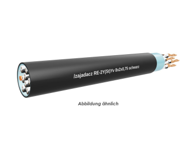 RE-2Y(St)Yv 8x2x0,75 schwarz    TR 1000m 